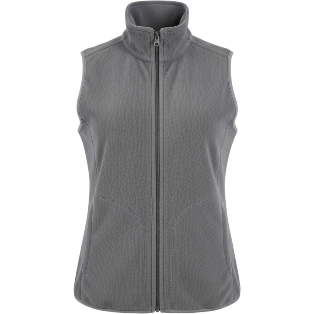 Old Navy Mens XL Gray Fleece Full Zip Vest Mock Neck RN 54023